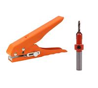 Qusedwey Pinza per Punzonatura per Bordatura Strumento per Punzonatura Pinza per Mascheratura 3.2X8MM Punta per Trapano Svasatore Foro per Vite Strumento per Lavorazione del Legno