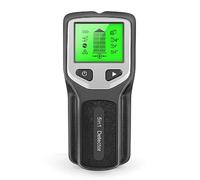 Qusedwey Rilevatore di Montanti per Scanner da Parete 5 In 1 Rilevatore di Pareti Digitale Portatile per Tubi 'Acqua In PVC Scanner per Ricerca Metalli Nero- Facile da Usare 152 X 62 X 28 m