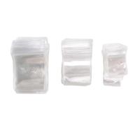 Qusedwey Sacchetti per Orecchini Trasparenti di 3 Dimensioni 150 Pezzi, Sacchetti Impermeabili Riutilizzabile Addensata per Bracciali con Collana di Anelli di Gioielli