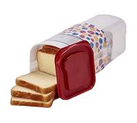 Qusedwey Scatola per Il Pane Trasparente in Plastica per Conservare I Toast Freschi con Coperchio, Contenitore per Il Pane Croccante, Facile Installazione D