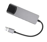 Qusedwey Scheda Audio per Computer 6 In 1 Scheda Audio Esterna USB 5.1 Convertitore Audio Multifunzione per Notebook Scheda Audio In Alluminio Durevole Facile Installazione