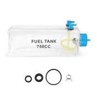 Qusedwey Serbatoio Carburante Bottiglia di Plastica Trasparente 750CC CNC per Aereo RC A Gas e Nitro