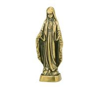 Qusedwey Statua in, Regalo Cattolico Statue della Beata Madre per Decorazioni per la Tavola di Casa e Ufficio in Auto, Decorazioni per Cruscotto 'Auto Durevole Facile da Installare Facile d