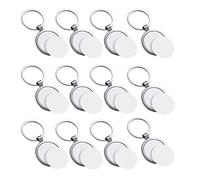 Qusedwey Vuoto Un Sublimazione da 12 Pezzi Rotondo Un Trasferimento Termico nel Metallo Un Sublimazione Spessa con Foto