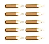 Qusinfc 1.8/3.5/5/7/10/12 g Peso da pesca in rame elettrolucidato con bordi rotondi esche multiple strumento di colata 10 piombini in acqua salata antiruggine