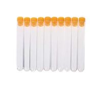 Qusinfc 10 bottiglie trasparenti per aghi da cucito e lavori a maglia, con contenitore per shampoo