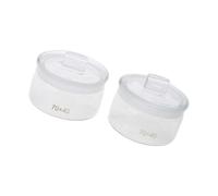 Qusinfc 2 barattoli di pesata resistenti, 70 x 40 mm, ergonomici, di forma piatta per un facile recupero dei campioni nella ricerca e nella manutenzione degli orari, bottiglie di vetro per pesare