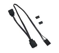 Qusinfc 4P ARGB Adapter 4Pin a 5V 3Pin ARGB Cavo di prolunga per HDLL120 Alimentazione stabile e controllo LED Fan Hub Adapter