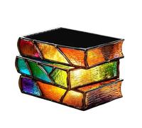 Qusinfc Bibliofili impilati libri fioriera per piante grasse unico 3D Book vaso decorazioni letterarie scrittori lettori libro regalo piante grasse a tema fioriera