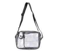 Qusinfc Borsa a tracolla in PVC facile da trasportare, resistente all'usura, design antistatico, perfetta per lo shopping e la mobilità quotidiana, in PVC trasparente
