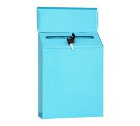 Qusinfc Cassetta delle lettere con serratura in ferro resistente, montaggio a parete, adatta per la privacy e la sicurezza all'aperto, ferro con