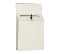 Qusinfc Cassetta delle lettere con serratura in ferro resistente, montaggio a parete, adatta per la privacy e la sicurezza all'aperto, ferro con