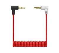 Qusinfc Cavo ausiliario per cuffie con angolo retto da maschio a maschio da 3,5 mm per PC, tablet, laptop, altoparlanti, connettori di collegamento e riproduzione ausiliaria