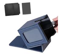 Qusinfc Contenitore multiuso per carte con base aperta, ideale per vari giochi di carte, custodia in pelle PU