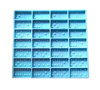 Qusinfc Gioco Fun Art Silicone Domino Gioco Per Il Gioco Della Resina Epossidica Stampi Posacenere Mold