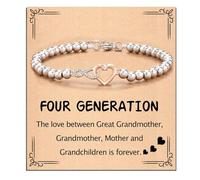 Qusinfc Gioielli da donna a forma di cuore, decorazione con eleganti cristalli, portatile, per regalare e personalizzare gli stili da indossare tutti i giorni, Misura unica, come descritto