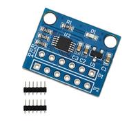 Qusinfc Modulo convertitore digitale ad analogico di controllo incorporato | Quattro canali di uscita, scheda I2C a 12 bit, layout di intestazione a due file, fori di montaggio, attività di calibrazione