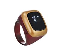 Qusinfc Tasbih Contatore Display elettronico digitale preghiera contatore anelli promemoria tempo dispositivo indossabile display digitale elettrico