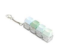Qusinfc Tastiera con luce a LED Clicca Portachiavi Keycap Tester Opzionale Per Tastiere Clic LED Luce Portachiavi Giocattolo Tastiera Giocattolo