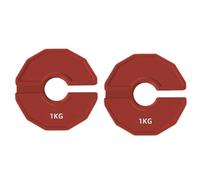 Qussedser 2PCS Pesi da Palestra Micro-Type Piastre per Manubri Piastra Peso Frazionario in Gomma Piastre di Peso Frazionario Aggiuntive Apertura 35mm 1.0KG