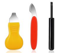 Qussedser 3 Pezzi Strumento per La Rimozione del Retro 'Orologio, Fai Leva per Aprire Cassa Retro 'Orologio, Kit Strumenti Riparazione per Sostituzione Batteria 'Orologio