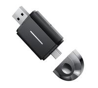 Qussedser Adattatore Wireless CarPlay 2 in 1 e Adattatore Wireless Android Auto, Adattatore Wireless Carplay WiFi Type-C/USB Plug & Play da 5 GHz