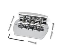 Qussedser Chitarra elettrica Pull Plate PB Bass Bridge 4-String Semicircolare Grande Basso Basso Dritto Codice Metallo Pull Plate