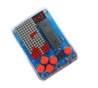 Qussedser Kit di Produzione per Console di Gioco DIY 51 Set di Giochi Elettronici per Saldatura per Bambini A Chip Singolo Colore: Quadrato-Luce