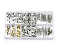 Qussedser Parti di Ricambio per di Orologi, Teste Piatte Assortite A Cupola, Tubi Della Maniglia, Boccole per Maniglie. Parti di Ricambio per Orologi, Accessori, Kit di Strumenti di Riparazione