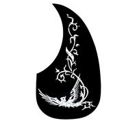 Qussedser Piatta Antiscivolo per Chitarra, Battipenna per Chitarra Classica Folk A Forma di Goccia, Antigraffio,