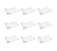 Qussedser Porta Biglietti da Visita Trasparente Unisex Sottile In Fibra di Plastica Tascabile per Carte da 9 Pezzi