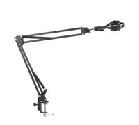 Qussedser Supporto per Microfono con Braccio da Tavolo Supporto Universale per Microfono A Sbalzo Supporto con Morsetto Antiurto per Microfono