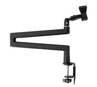 Qussedser Supporto per Microfono Supporto per Clip per Microfono da Tavolo Staffa Estensibile A Sbalzo dal