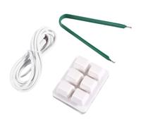 Qussedser Tastiera di Scelta Rapida Personalizzabile A 6 Mini Tastiera Copia e Incolla Tastiera con Password A 1 Tocco Bianca