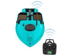Qussse Mangiatoia con GPS, 3 camere di alimentazione e luce LED | Barca per esche con 2 batterie da 5200 mAh, borsa per il trasporto, carico 2 kg, scafo in ABS, ritorno automatico, per fiumi