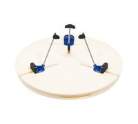 Qussse Morsetto per piatto girevole in ABS, 39 cm, per piatto girevole da | Supporto di centraggio regolabile in ceramica con 5 piedini di supporto, 5-30 cm, in porcellana, per principianti e