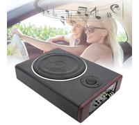 Qussse Subwoofer attivo da 8 pollici - 12 V, 600 W, in acciaio inox, ultra sottile per auto