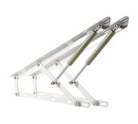 QUSYZD 1 Paio di meccanismi di Sollevamento per Letto, sollevatori Pneumatici per Coperchio, Cerniere di Supporto per Coperchio con Molle a Gas per carichi Pesanti, Asta di supp,White-110cm