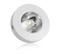 QUSYZD 6 Pezzi Faretto LED Ultra Sottile Piccolo a Montaggio Superficiale Plafoniera a LED Faretto Semplice 3000K COB Luce Calda, Confezione da 6_Luce Calda, Confezione da 1_Luce,1 Pack_White Light