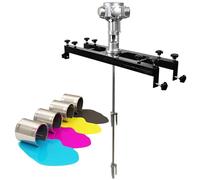 QUSYZD Agitatore Pneumatico per Serbatoi IBC, Miscelatore Pneumatico per Vernici, agitatore per Vernici, elica Pieghevole, con Supporto, Staffa per agitatori Pneumatici, attrezzatu,S300