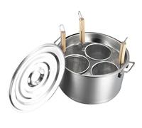 QUSYZD Cuocipasta in Acciaio Inox con 3 Fori, cestelli per colino, pentola per Pasta, Gnocchi, zuppe, Utensili da Cucina per Una Pasta Perfetta.,