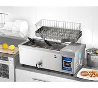 QUSYZD Friggitrice elettrica da banco, elettrodomestico da Cucina con Controllo Intelligente della Temperatura, Acciaio Inossidabile, capacità 25 Litri, friggitrice elettrica 4500,65 * 36 * 28CM