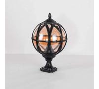 QUSYZD Lampada da Esterno in Alluminio con Globo E27 per Paesaggio, Lampada da palo Vintage Rustica Country, Villa alla Moda, Cortile, Patio, Veranda, lampione Stradale per Gia,