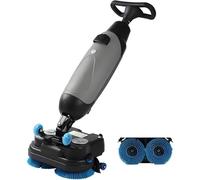 QUSYZD Lavasciuga Pavimenti Professionale Portatile con Doppio Serbatoio per Una Pulizia efficiente di Varie superfici dure, Grigio,Grey