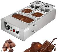 QUSYZD Macchina elettrica per sciogliere Il Cioccolato, riscaldatore Elettrico Commerciale a 5 Serbatoi per Cioccolato, Macchina per Riscaldamento a Isolamento Termico per,