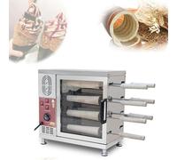 QUSYZD Macchina elettrica Professionale per Coni Gelato con Temperatura Regolabile e Set di rulli per Snack Bar e ristoranti,