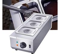 QUSYZD Macchina per sciogliere Il Cioccolato, 30℃~80℃ / Temperatura Regolabile, 2/3/2 pentole Grandi, Riscaldamento Impermeabile Commerciale, Cioccolato Originale, 2 Grand,3