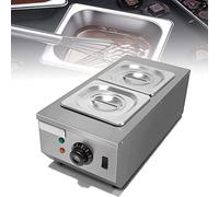 QUSYZD Macchina per temperare Il Cioccolato, pentola per Fusione, riscaldatore Elettrico Automatico per Cioccolato, bollitore per liquidi in Acciaio Inox con 2 Serbatoi, p,