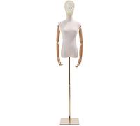 QUSYZD Manichini Femminili a Torso Nudo, espositore per Negozio di Abbigliamento, Modello manichini per Abiti, Monocolore, Taglia Media,One Color-Medium