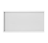 QUSYZD Mensole a Incasso per nicchia Doccia, Contenitore Rettangolare per Bagno per Shampoo e Sapone, Porta Carta igienica Bianco Opaco, poggiapiedi, 70x28x12,5 c,White-70X28X12.5cm-28X11X5in